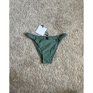 Galamaar Women's O-Ring Brief Bikini in Sage Green Size XSMALL NEW